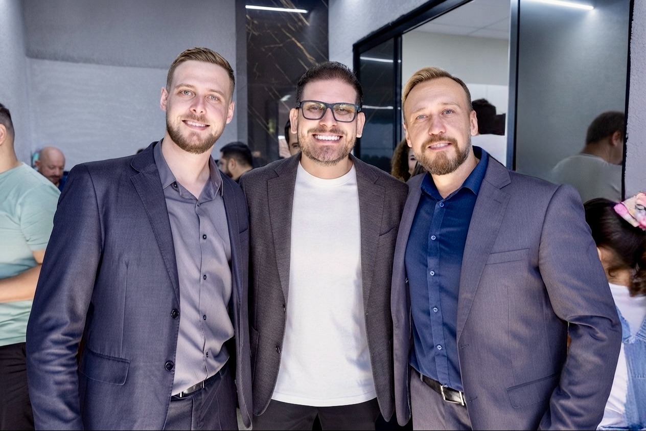 Diretores do Grupo Haverroth: James, Andson e Jackson