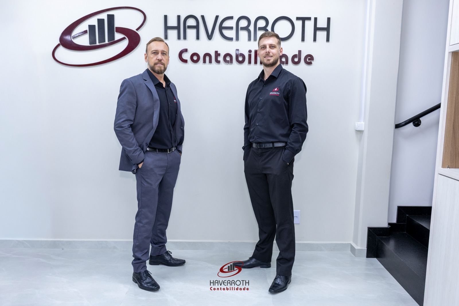 Sócios do Grupo Haverroth na recepção da sede